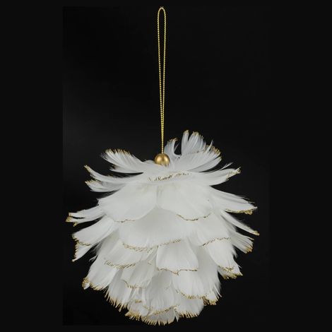 Soggetto palla di piume punta di glitter - Feeric lights & christmas (1/2)