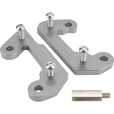 Repose-pieds en alliage d'aluminium, rehausse arrière support moto pièces modifiées compatibles NINJA 400 2018-2021 titane (1/5)