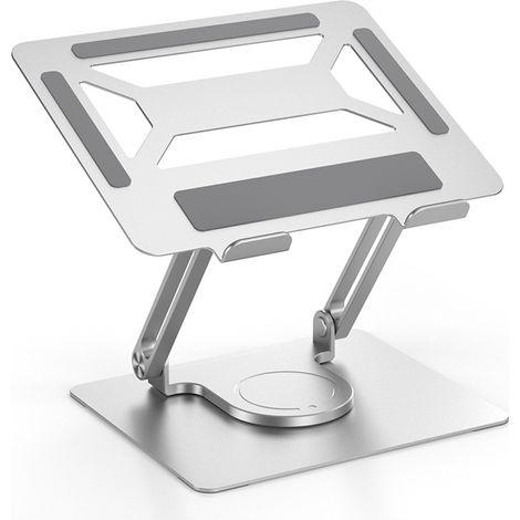 Support pour ordinateur portable avec base rotative à 360°, support ergonomique pliable pour ordinateur portable (1/4)