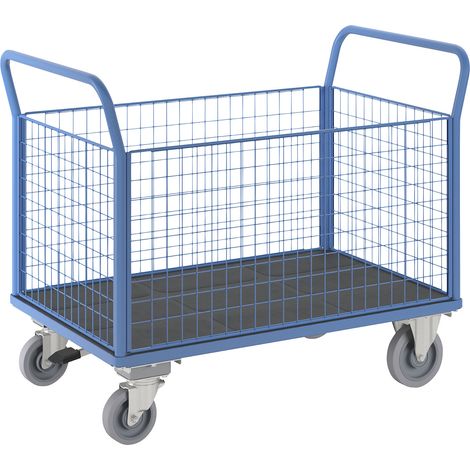 eurokraft pro, Chariot plate-forme, 4 parois grillagées hautes (1/5)