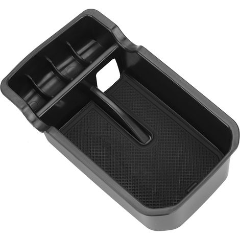 Console centrale de voiture - Boîte de rangement pour accoudoir, organiseur de gants pour Jeep Compass 2017+, noir (1/5)