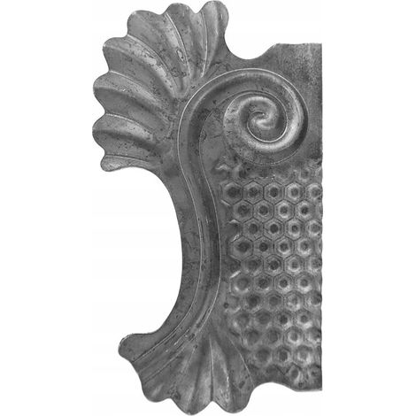 Piastra sinistra SENZA fori elementi forgiati 63.134 H290XL160 2MM