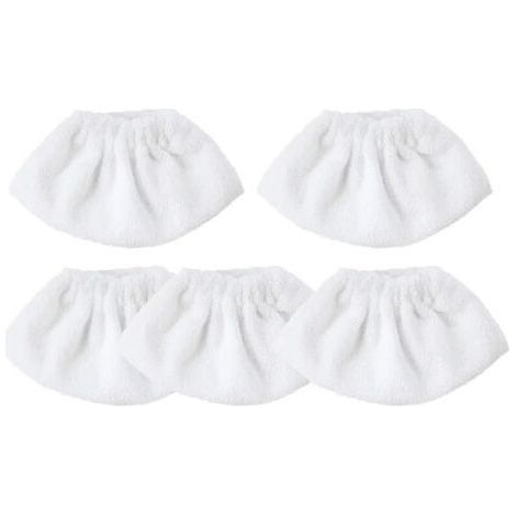 5 Pièces Bonnettes Microfibre,Lingettes Accessoire pour Nettoyeur à Vapeur, Compatibles avec la Majorité des Nettoyeurs à Vapeur, ,Lavables et Réutilisables (1/4)