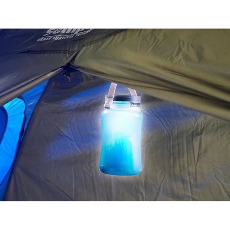 Lampe de camping solaire - - CL-103.ms - 100 lm - Boîte de rangement étanche (1/4)