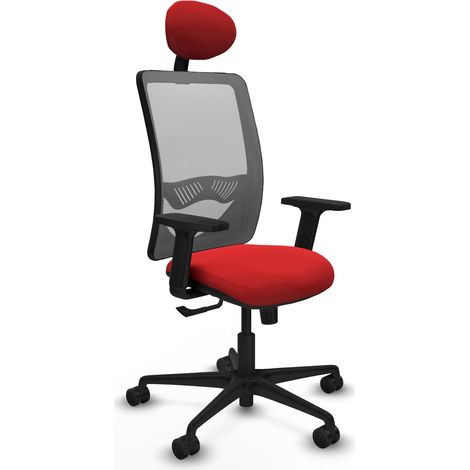 Silla ergonómica piqueras y crespo Zulema gris simil cuero (1/2)