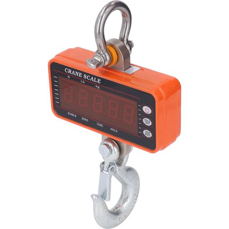 Pesée industrielle électronique 1000kg, affichage LED à 5 chiffres, balance de levage avec télécommande (sans piles), précision 500g. (1/5)