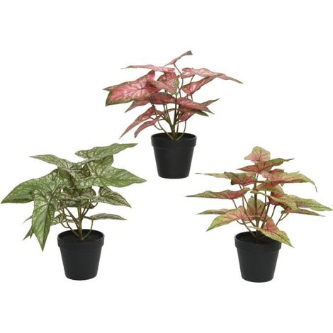 Planta poliéster con maceta 35x35x37h cm (1/4)