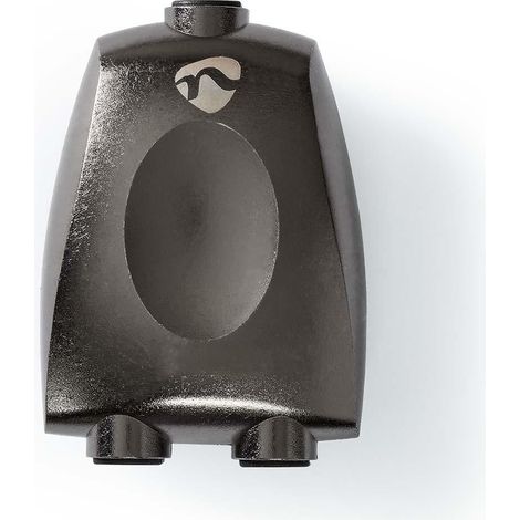 Adattatore toslink toslink femmina 2x toslink femmina splitter alluminio grigio con metallo 1 pz scatola