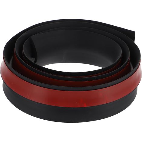 Bande de Seuil de Sol Autocollante en Pvc Flexible Noire, Bande de Transition pour Revêtement Décoratif, pour Bricolage et Utilisation les Maisons (1/5)