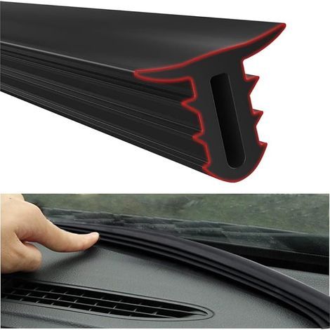 Protection Portiere Voiture, 160CM Joint Porte Voiture Portière de Voiture Protection Bord en Caoutchouc, Isolation Acoustique, Étanche à Poussière, pour Automobile (Noir) (1/5)