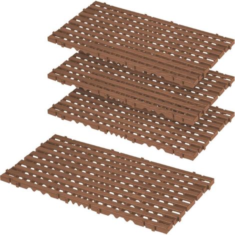 BRB Grille de sol, marron, 800 x 400 x 25 mm, 1,28 m²