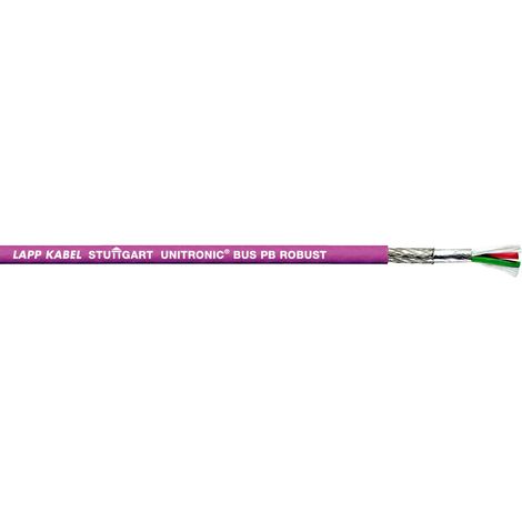Lapp 10 Meter 2170620 Unitronic BUS PB ROBUST Busleitung 1x2x0,64 mm² geschirmt I PROFIBUS DP I Datenleitung violett I UV-beständig I Ölbeständig I Flammwidrig I Bus Kabel I Buskabel