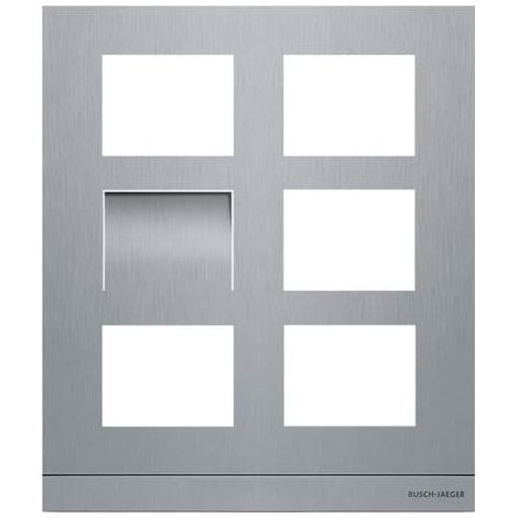 Busch-Jaeger Frontplatte Video, 2/3, edelstahl (41386CF-S-03), 2TMA130160X0029