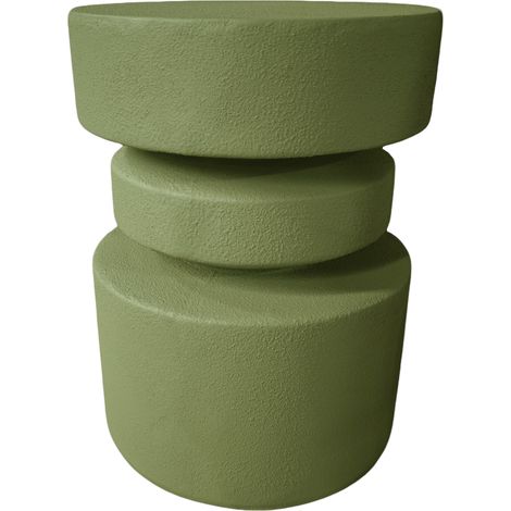 Tavolino da salotto Rebecca Mobili Ereno 46x35x35 MGO Verde Moderno