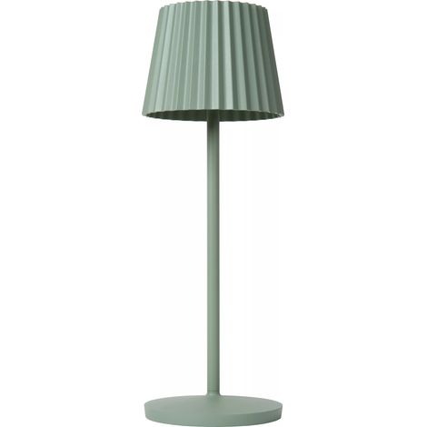 Lampada da tavolo esterna LED 2W a batteria verde Justine Lucide (1/5)