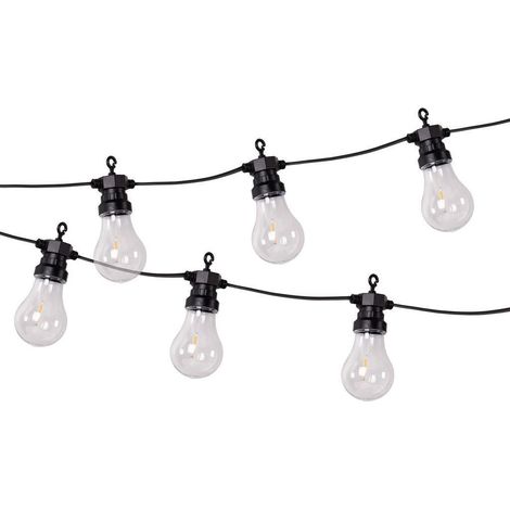 Guirnalda de bombillas LED 10 uds. con panel solar A19 3,6 W (1/5)