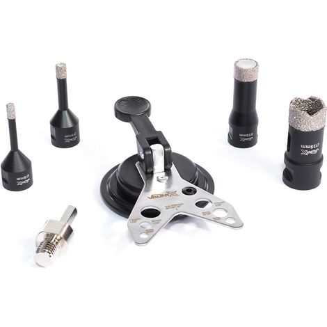 Vaunt X M14 Diamond Holesaw Set Granite Marble Porcelain Tile Cutting 6pc Set