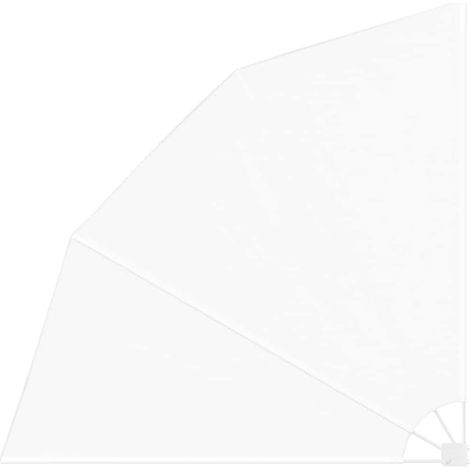 Maison Exclusive - Balkon Sichtschutz 210 x 210 cm Polyester Weiß