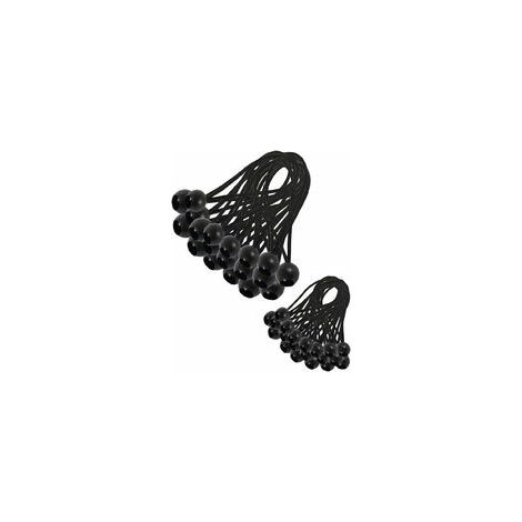 30 Stück elastische Bungee-Seile, Planen-Bungee-Seile, elastische Bungee-Seile für Pavillons, Planen, Camping, Zelte, Vorhangverlängerungsgurte (200 mm und 150 mm) (1/5)