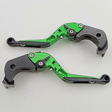 Poignée de frein, d'embrayage hydraulique et de klaxon pour moto Kawasaki ZX1400 ZX14R ZZR1400 (verte) (1/5)