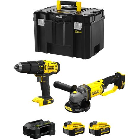 STANLEY FatMax Kit SVK213 (SFMCD711 + SFMCG400 + 2 x 4,0 Ah + Ladegerät + TSTAK VI) (1/5)