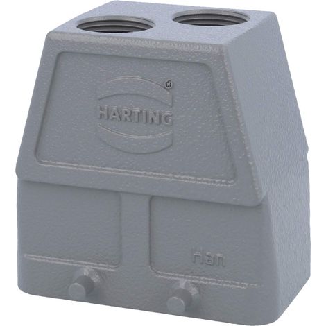 HARTING Han 10B Capot bas, 1xPG13,5 sortie de câble droite, pour 2 étrier (sur la partie inférieure) Presse-étoupe PG13,5 Plage de serrage 5,0 mm - 12,0 mm - 1 Stück (1/3)