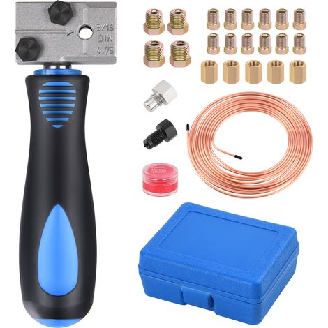 Kit Réparation Tuyau de Frein pour évasement DIN - Avec accessoires - pour Conduites de Frein de Voiture