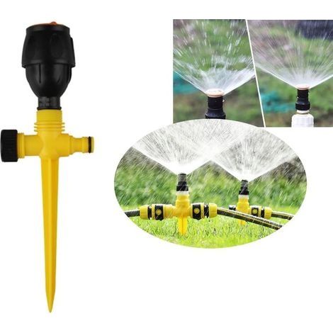 Automatisches Bewésserungssystem mit 360 é -Drehung, Garten-Rasensprinkler, Terrasse, 360 é verstellbarer/Streusprinkler, multifunktional verstellbarer Gartensprinkler fér Rasenfléchen im Garten (1/5)