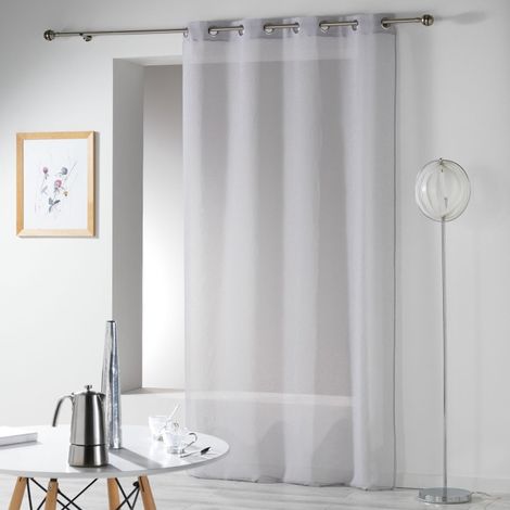 Rideau Voilage "Telma" 140x280cm Gris (1/4)