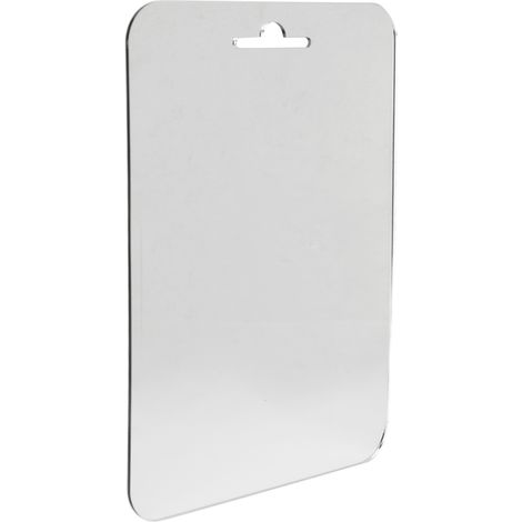 Miroir de douche rectangulaire anti-buée, film protecteur, fixation murale avec crochet et corde, salle de bain, accessoire suspendu, miroir mural imperméable. (1/5)