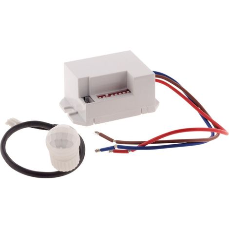 Détecteur de mouvement encastrable 360° – Portée 6m – Compatible ampoules LED et halogènes – Indice IP20 pour intérieur – Elexity (1/4)