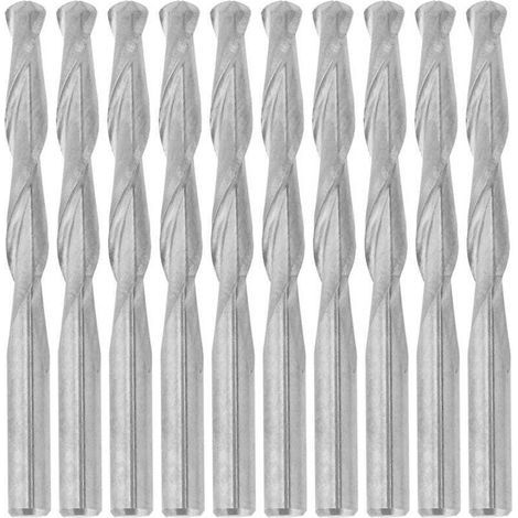 10-teiliges CNC-Spiralfräser-Set aus Wolframkarbid für Holz, Acryl und PVC, 3,175 mm (1/4)