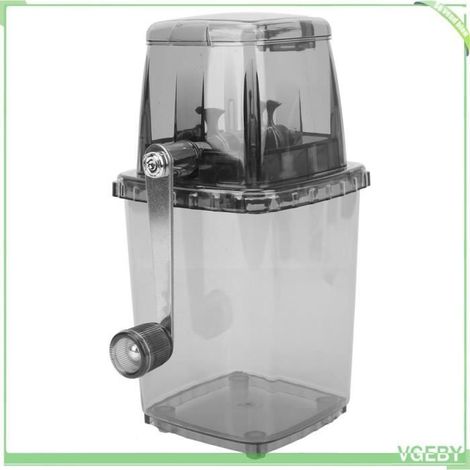 Broyeur à Glace Manuel - V GEBY - 1,2L - Poignée Ergonomique - Fonctionnement Manuel - Gris (1/4)