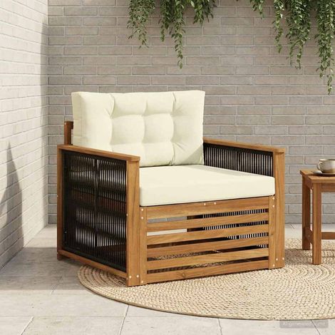 vidaXL Sofa de milieu extérieur Naturel (1/5)