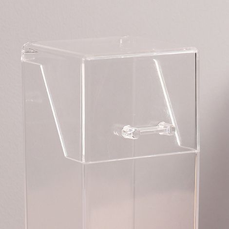 Quadratische Kosmetikaufbewahrungsbox mit staubdichtem Deckel (1/4)