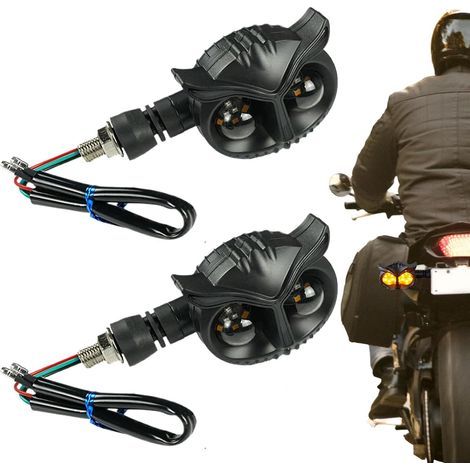 Fanali posteriori generici per moto con indicatori di direzione, 12V 14 LED - Fanale posteriore per moto, indicatore di direzione posteriore per quad, scooter, gare outdoor, uso diurno e notturno (1/5)