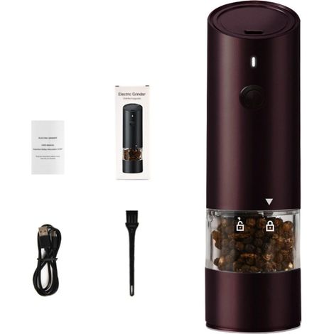Moulin à poivre électrique, mécanisme céramique, rechargeable (1/5)