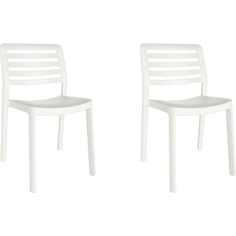 Sillas Wind garbar plástico blanco (Pack de 2)
