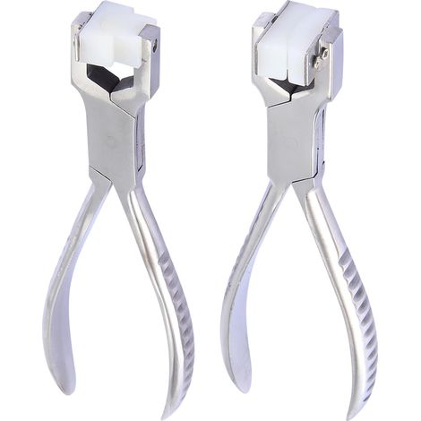 2 PièCes Kit de Fabrication D'Anneaux Pince à Nez de ChaîNe Outil de Cintrage et D'Emballage en MéTal Outil de Cintrage D'Anneau en Acier Inoxydable (1/5)