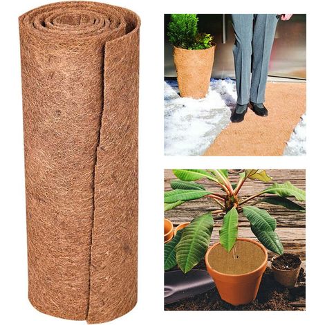 Tapis en rouleau en Fiber de cocotier, 50100CM, panier de fleurs, pot de fleurs, panier mural, tapis pour animaux de compagnie, Reptile (1/5)