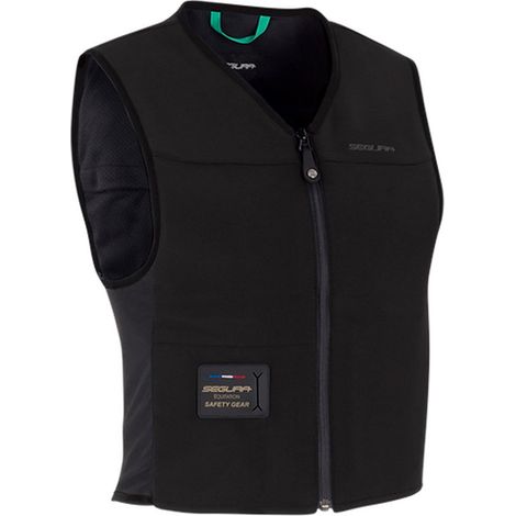 Blu Navy - Segura Airbag C-Protect air kid Weste mit Softshell Material 140-155 cm (1/5)