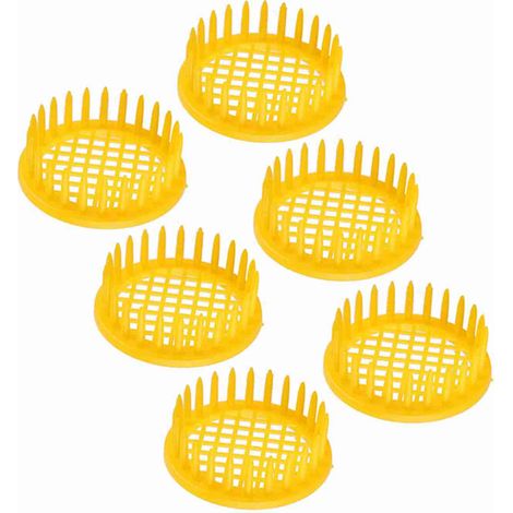 Lot de 6 cages d'élevage et d'isolation pour reine abeille en ABS 4,7 cm, matériel apicole réutilisable (1/5)