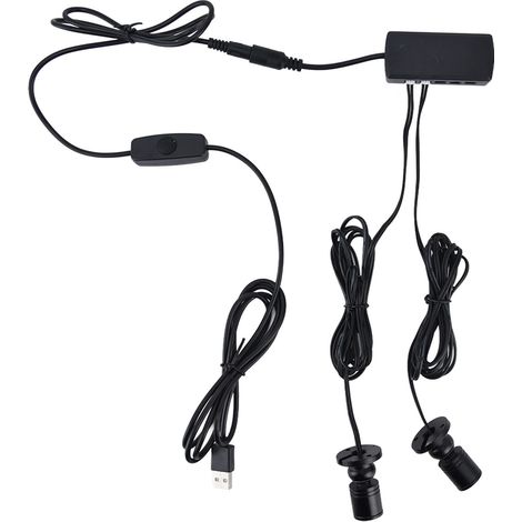 Lampe d'armoire ronde à LED, petite, dimmable, alimentée par USB, pour armoire ou hall d'exposition (1 pour 7) (1/5)