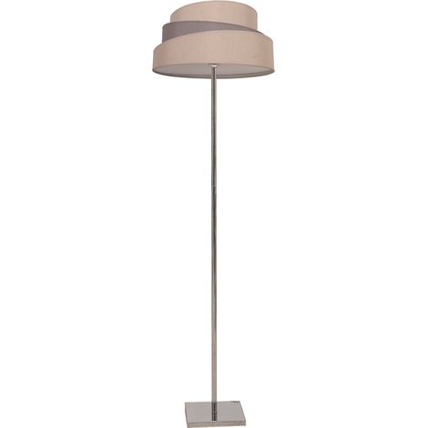 Pie Salon Colonia Cromo/Gris-topo 1xe27 153x40x40 Cm (1/2)