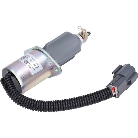 Électrovanne d'arrêt carburant 12V pour Hyundai R210‑5, R60‑5, R335‑7 - Solénoïde de coupure moteur 1751ES‑12A3UC12BIS