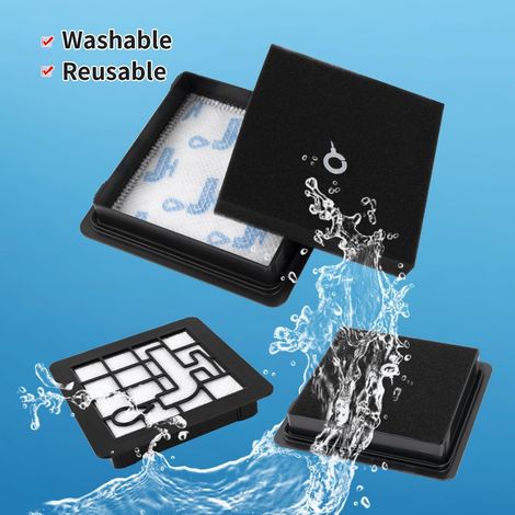 WuYan Filtre Hepa pour Philips série 2000 xb2022 xb2023 xb2042 pièces accessoires, sacs d'aspirateur en vrac (comparable à xv1220/01) (1/4)
