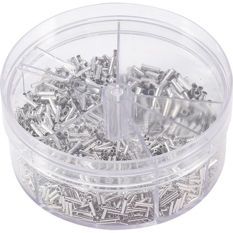 1900pcs Inflaming Retarding Copper Crimp Wire Connector Cord End Terminal Kit Set 0.5-2.5mm²
