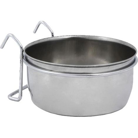 Nobby Ciotola per Uccelli in Acciaio Inox, da Appendere, 8,0 cm, 0,15 l.