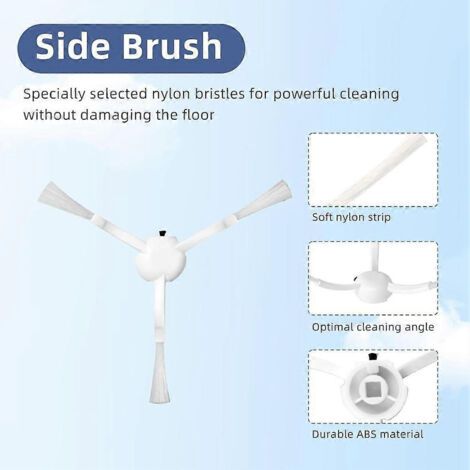 NALOOKAMIC Pièces de rechange et accessoires pour aspirateurs robots Dreame Bot D10 Plus, Z10 Pro et L10 Plus : brosse principale, filtre HEPA et serpillière. (1/4)