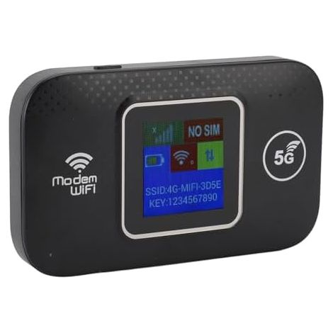 Routeur Mobile LTE Router Point D'accès WiFi Mobile 4G, WiFi Portable pour Routeur en Déplacement, Carte SIM 300 Mbit/s Haute Vitesse pour 10 Appareils WiFi (1/5)